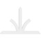 Ekena Millwork Richland Architectural Grade PVC Gable Bracket, 84"W x 56"H x 2"D x 6"F, 16/12 Pitch GBP084X56X0206RIC00 - alternate 2